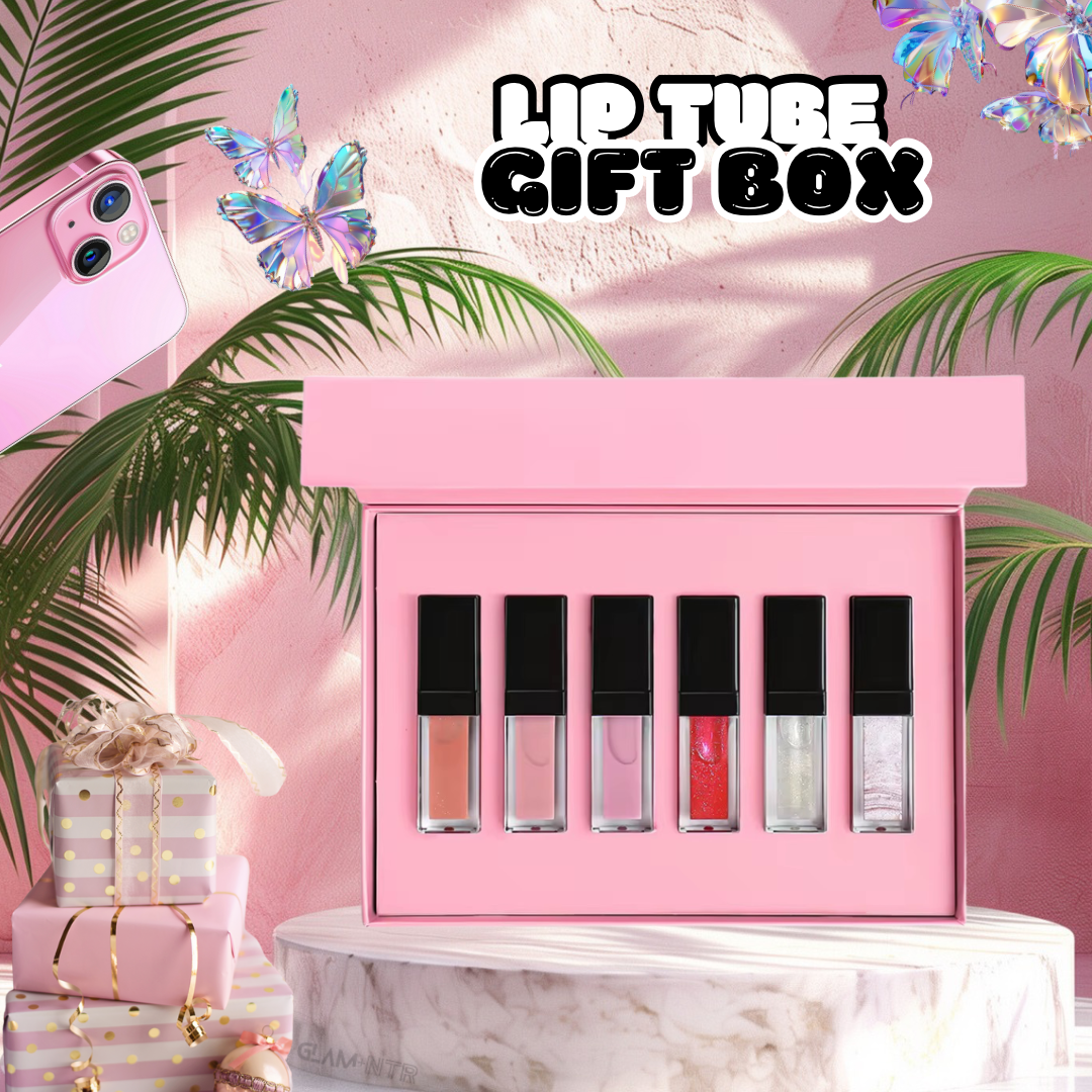 Prefilled Lip Gloss Lipstick Tubes Sample Gift Set - Glam+Ntr