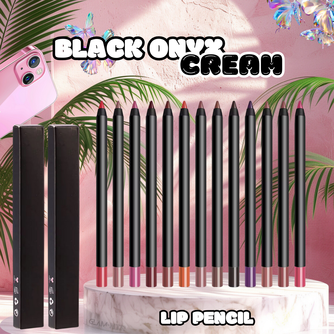 Black Onyx Cream Private Label Lip Liner - Glam+Ntr