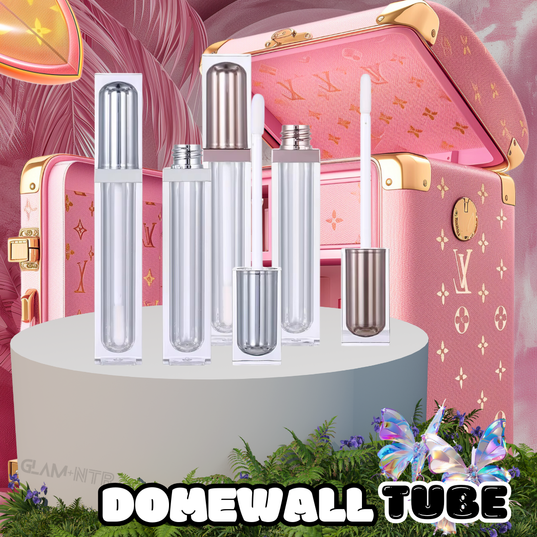 Prefilled Lip Gloss Lipstick Tubes Dome Wall - Glam+Ntr