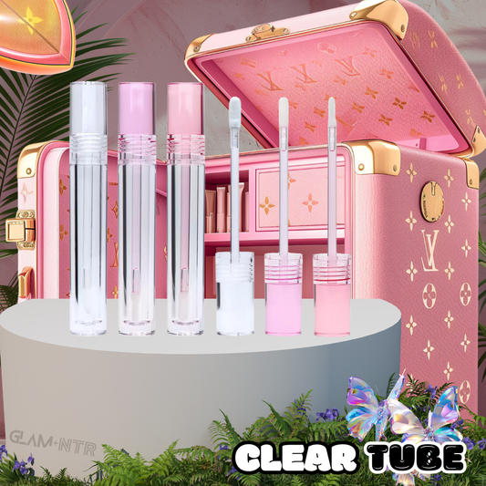 Prefilled Lip Gloss Lipstick Tubes Clear - Glam+Ntr